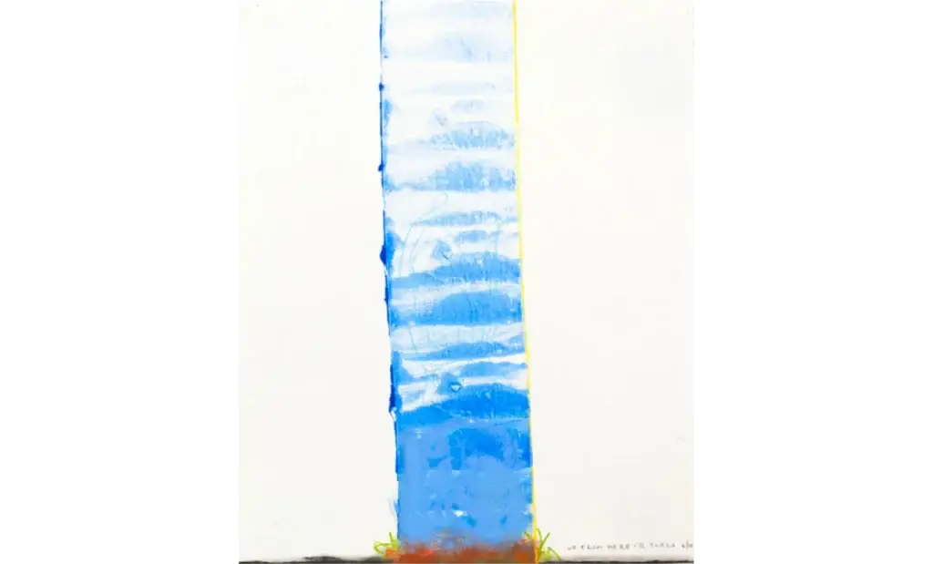 Up From Here (1), 2010, Mixed Media on Paper, 13.5 x 17 inches