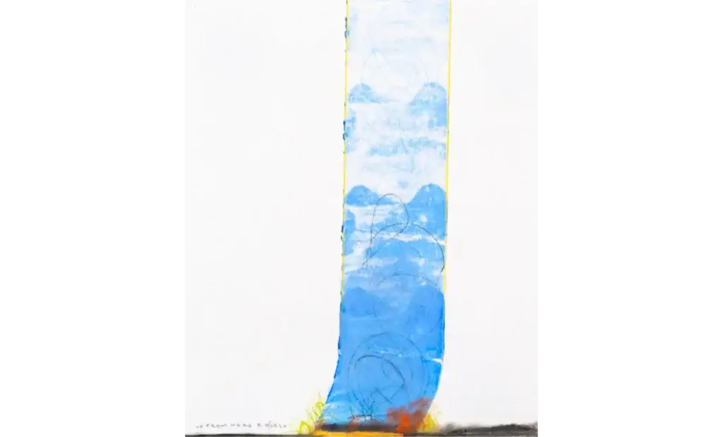 Up From Here (3), 2010, Mixed Media on Paper, 13.5 x 17 inches