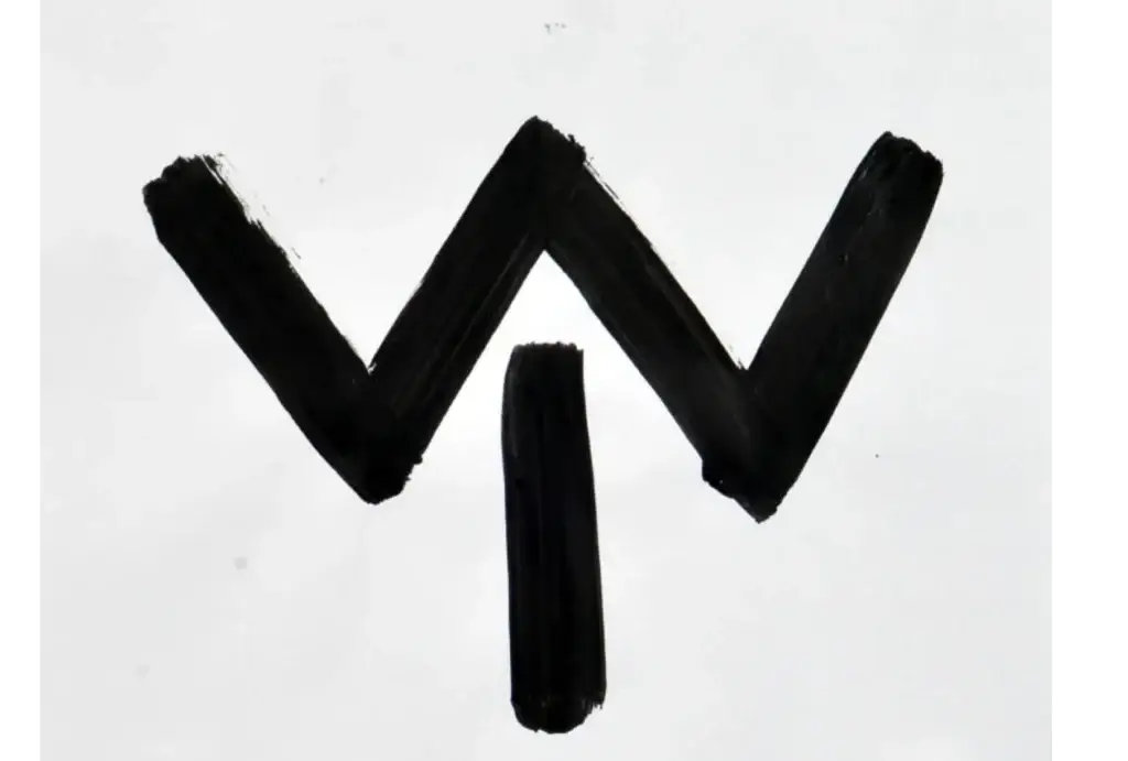 Signs and Symbols (Rome - Black) 4, 2016, Acrylic on Paper, 16.5 x 11.5 inches