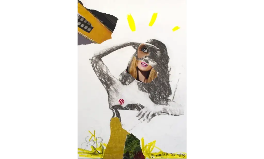 Prince of Kings, 2015, Mixed Media and Photo Transfer on Paper, 14.5 x 10.5