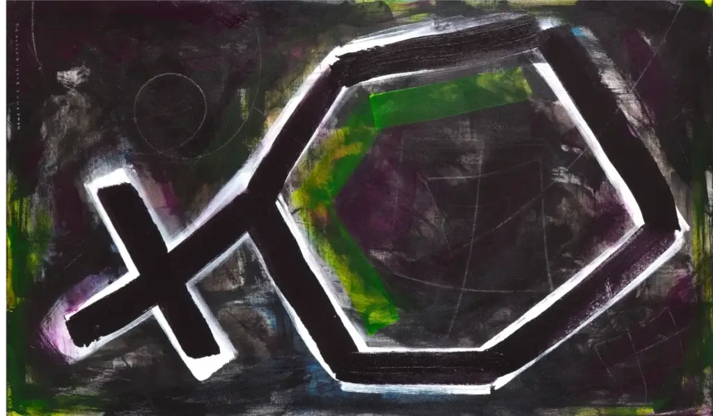 Heavenly Bodies, 2015, Acrylic on Canvas, 60 x 36 inches