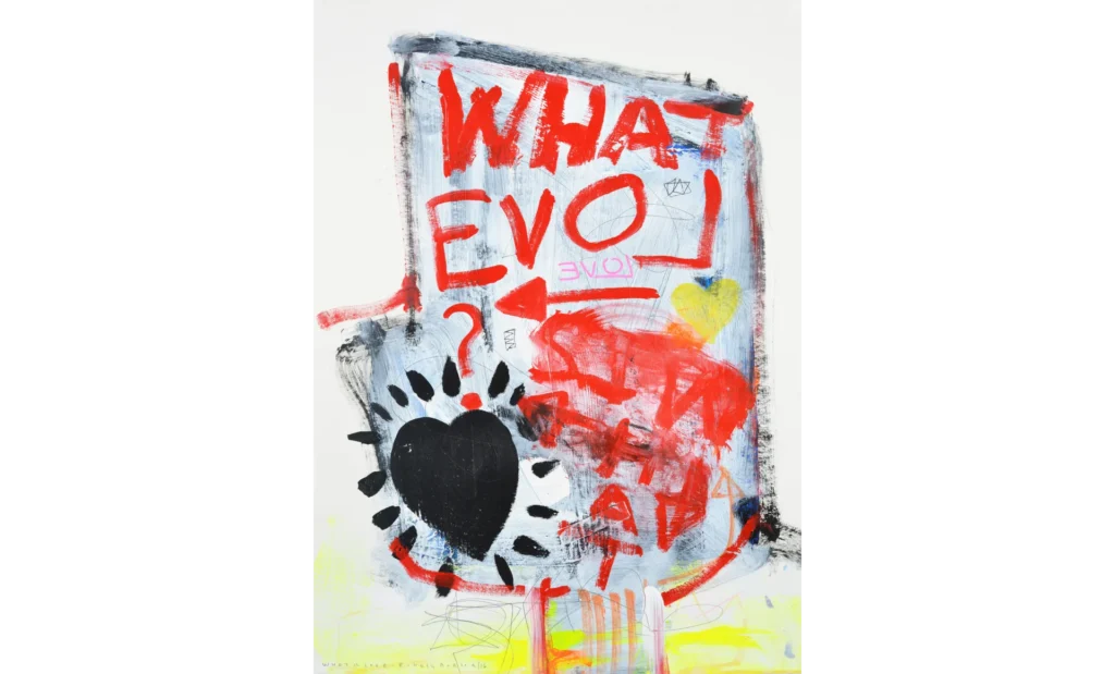 What is Love (7), 2016, Acrylic on Paper, 19.5 x 25.5 inches Copy
