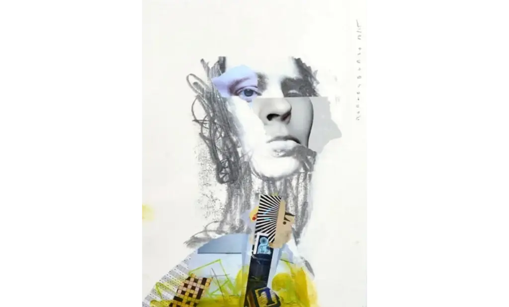Prince of Kings, 2015, Mixed Media and Photo Transfer on Paper, 10.5 x 14.5 inches